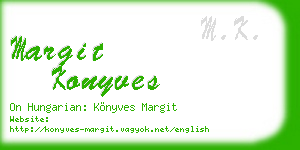 margit konyves business card